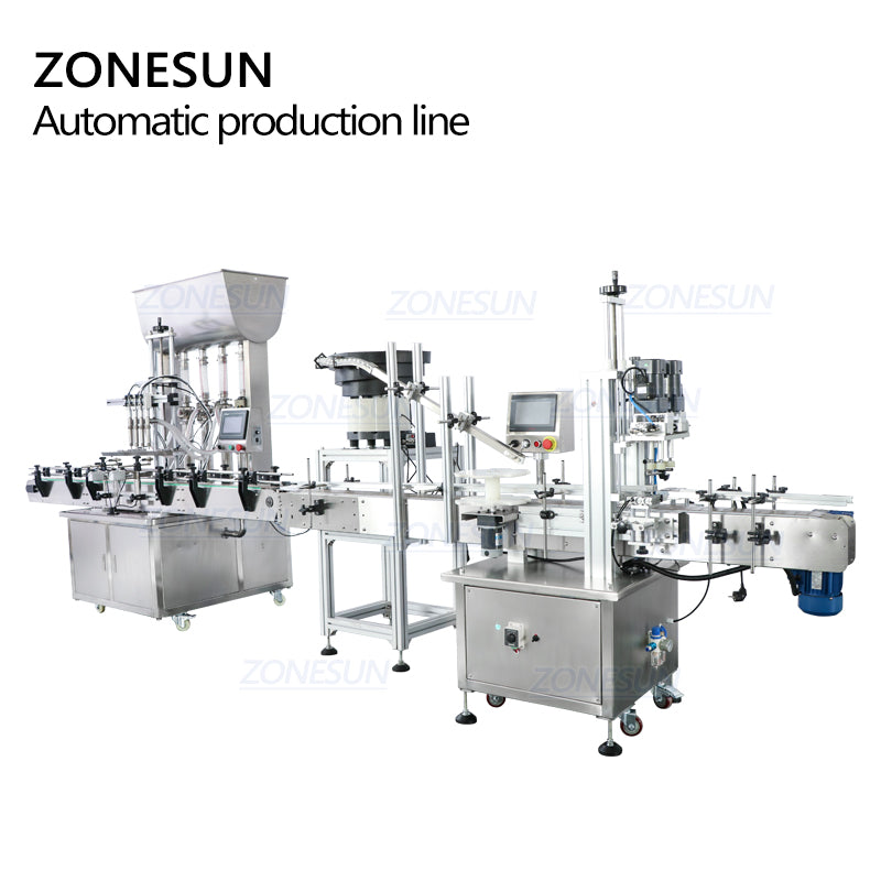 ZONESUN ZS-FAL180A7 Paste Liquid Filling Capping Machine with Feeder