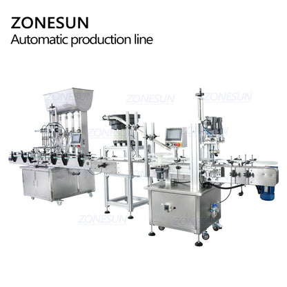 ZONESUN ZS-FAL180A7 Paste Liquid Filling Capping Machine with Feeder