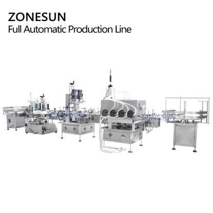 ZONESUN ZS-FAL180C3 Tabletop Liquid Filling Capping Labeling Line