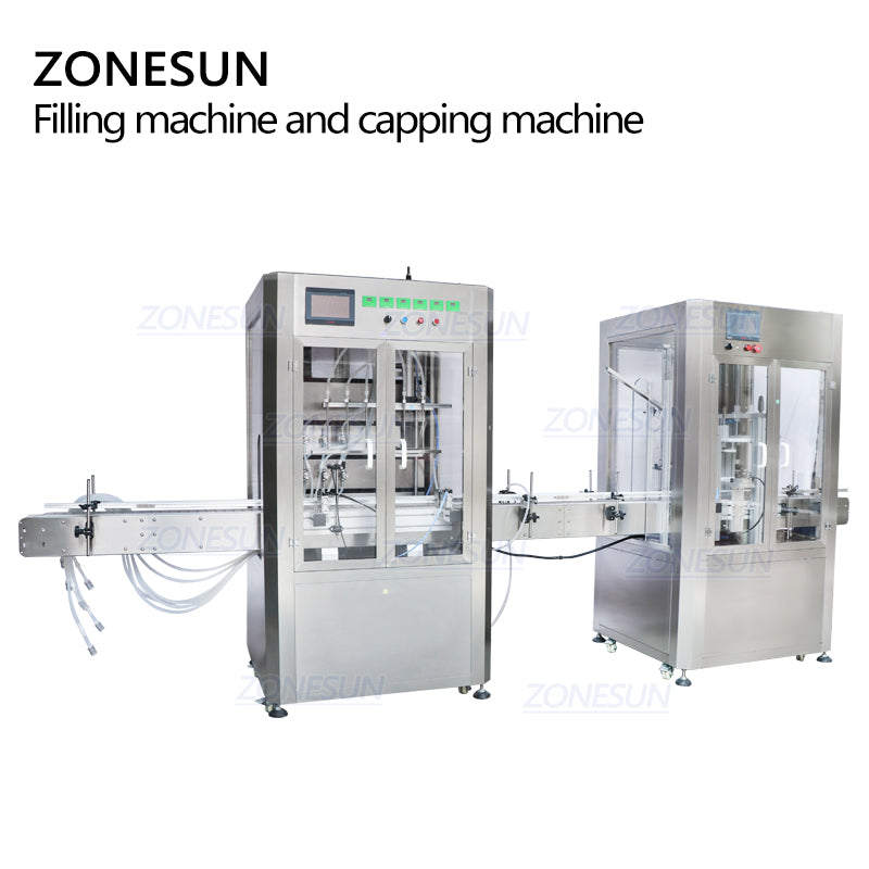 ZONESUN ZS-FAL180AD 6-Head Liquid Filling & Cork Pressing Machine