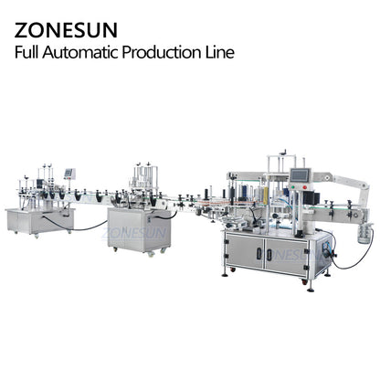 ZONESUN ZS-FAL180X1 Automatic Liquid Filling Capping Labeling Machine