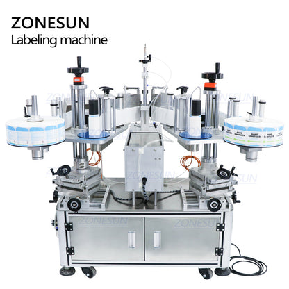 ZONESUN XL‑T806 Semi‑Auto Double‑Side Square Bottle Labeler