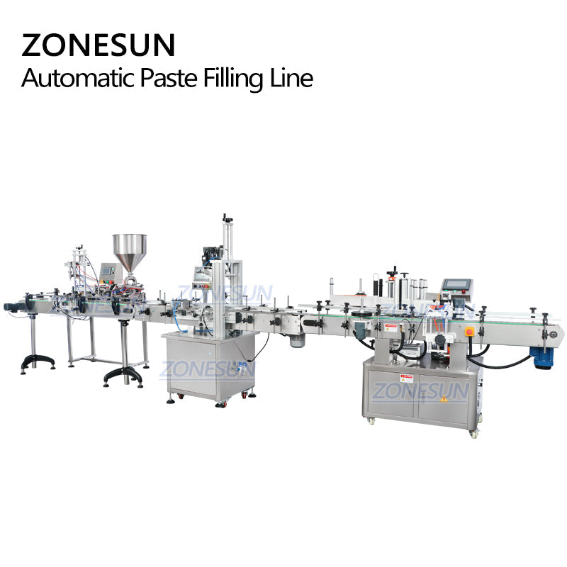 ZONESUN ZS-FAL180R10 Automatic Paste Filling Capping Labeling Machine