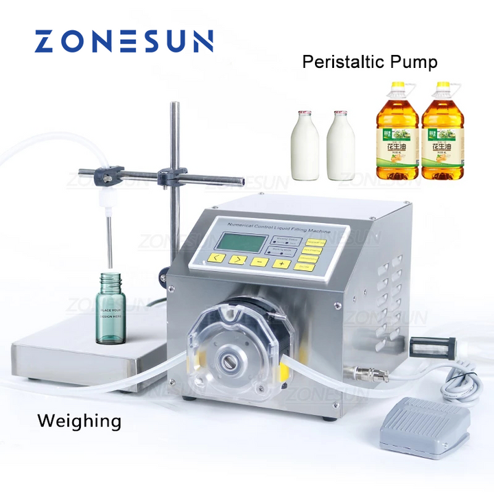 ZONESUN ZS-PP531W Halbautomatische Schlauchpumpen-Abfüllmaschine