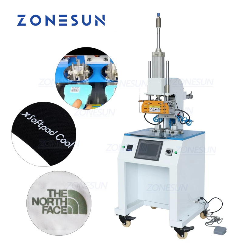 ZONESUN ZS‑HTP‑C 70×70 mm Automatic Pneumatic Hot Stamping Machine