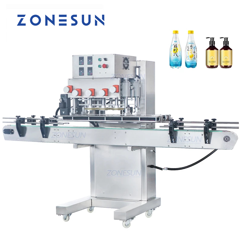 ZONESUN ZS‑XG440B Flip‑top Spray Twist‑off Pneumatic Capping Machine