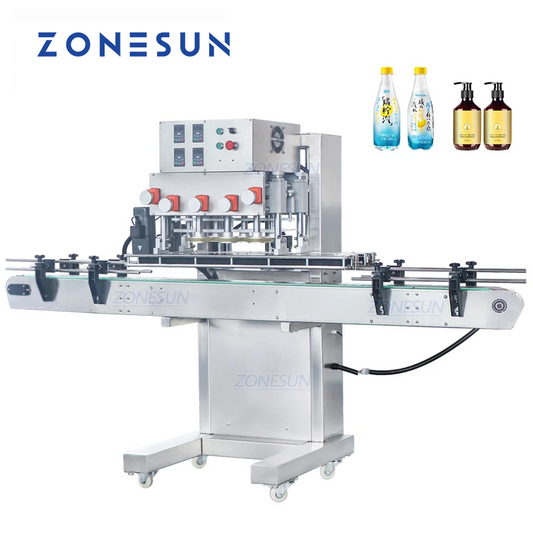ZONESUN ZS‑XG440B Flip‑top Spray Twist‑off Pneumatic Capping Machine