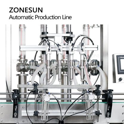 ZONESUN ZS-FAL180X3 Automatic Paste Filling Capping Labeling Line