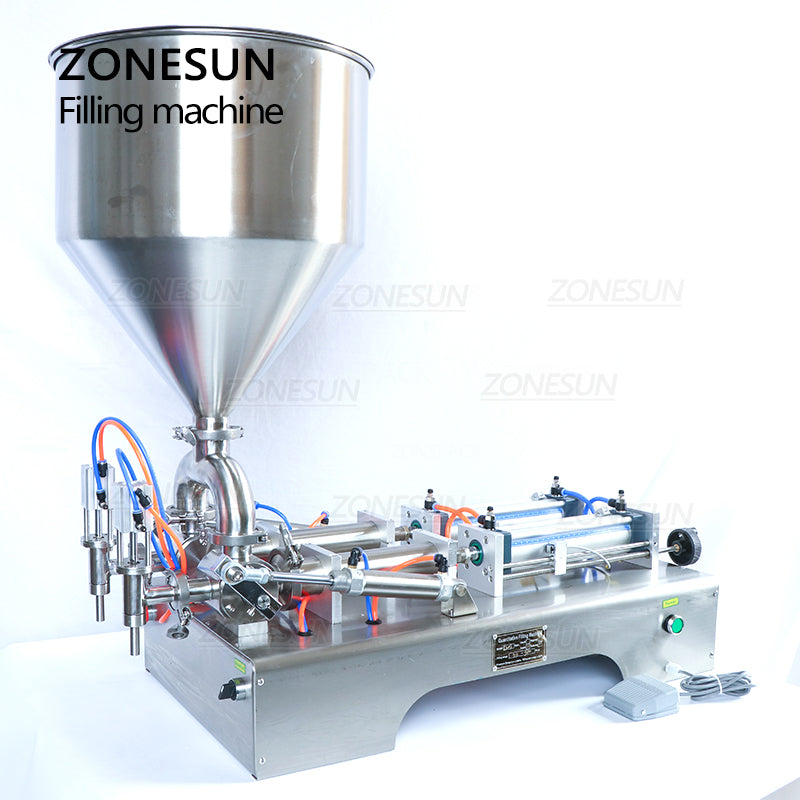 ZONESUN ZS-GY2 Semi-auto Pneumatic Paste & Liquid Filling Machine