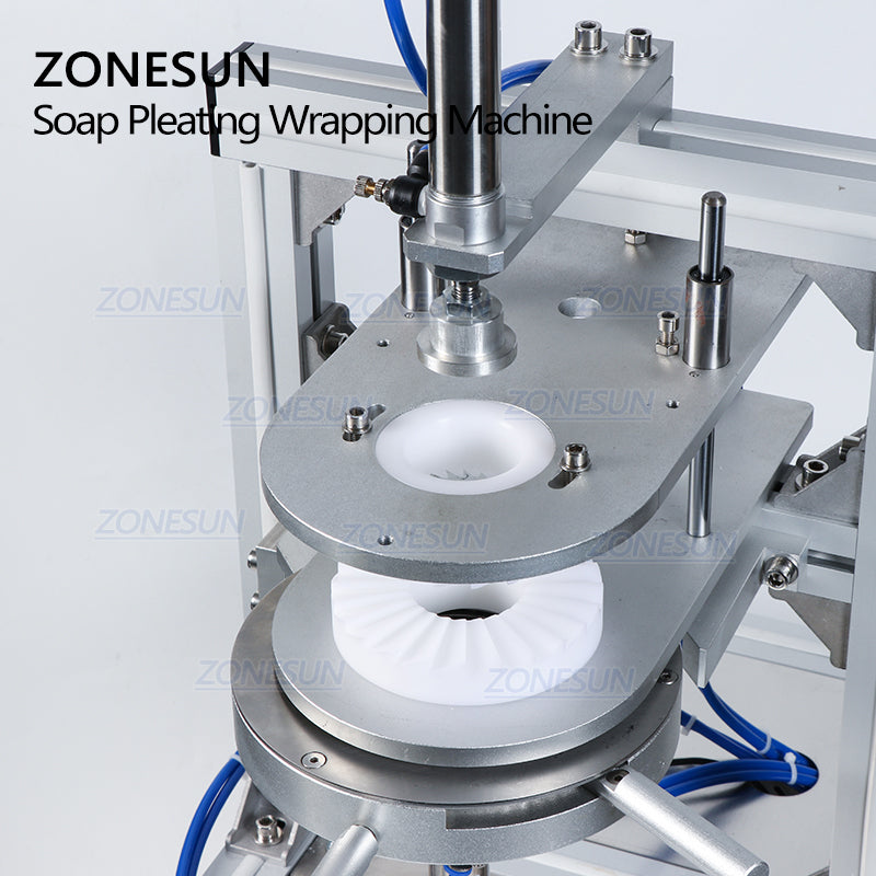 ZONESUN ZS-PK900 Semi-Auto Pleated Wrapping Machine for Round Products