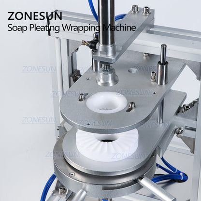 ZONESUN ZS-PK900 Semi-Auto Pleated Wrapping Machine for Round Products
