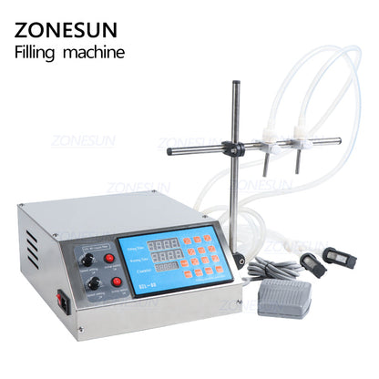 ZONESUN ZS‑YTPP2T 2‑Head Peristaltic Pump Liquid Filling Machine