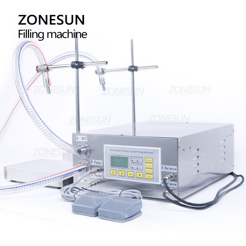 ZONESUN ZS-DP622W Semi-Automatic Liquid Weighing Filling Machine