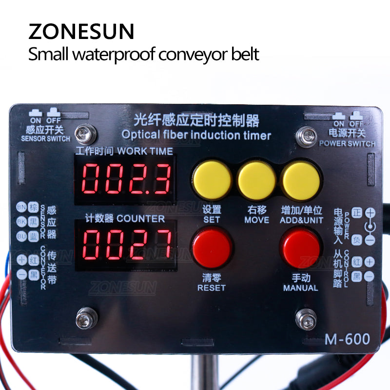 ZS-CBG600 Waterproof Digital Conveyor Belt for Liquid Production