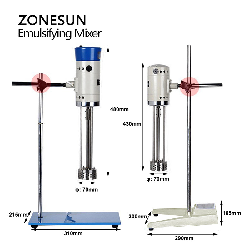 ZONESUN ZS‑J300 High‑Shear Emulsifying Mixer for Cosmetics & Industry