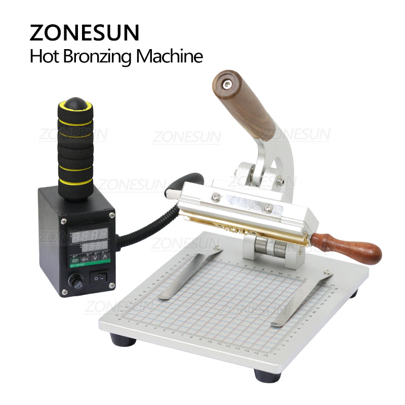 ZONESUN WT-90ZM Manual Hot Stamping Machine for Leather,Paper&Plastic