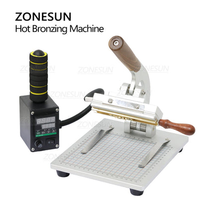 ZONESUN WT-90ZM Manual Hot Stamping Machine for Leather,Paper&Plastic