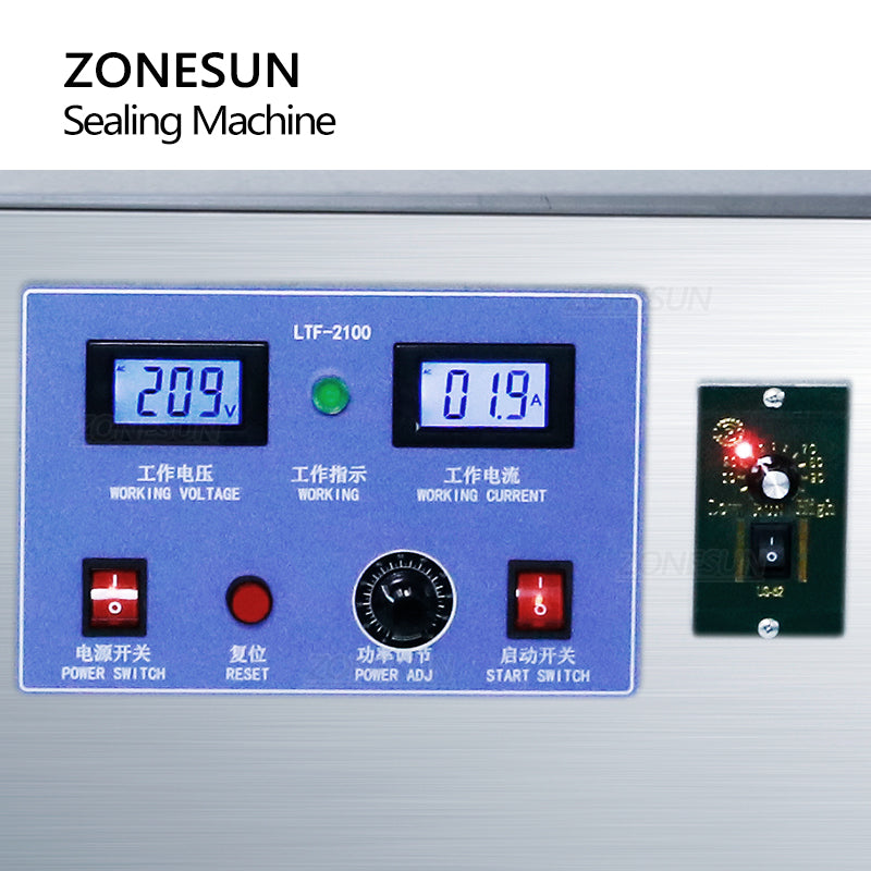 ZONESUN ZS-FK1800 Macchina per sigillare fogli di alluminio a induzione elettromagnetica da 22-180 mm