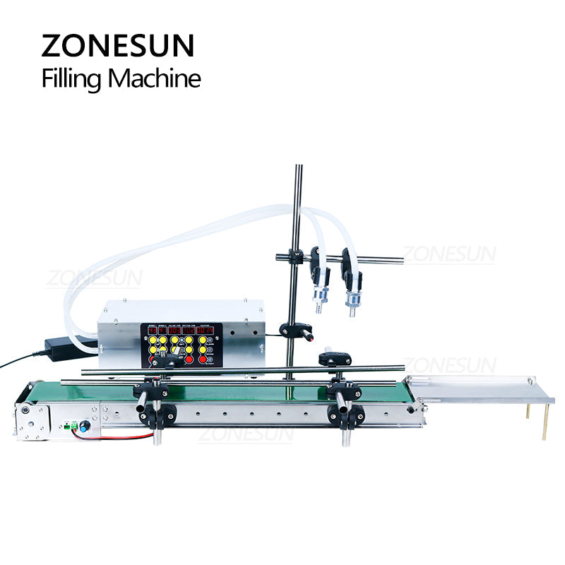 ZONESUN ZS-DPYT200 2 Nozzles Diaphragm Pump Liquid Filling Machine