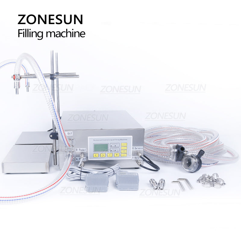 ZONESUN ZS-DP622W Semi-Automatic Liquid Weighing Filling Machine