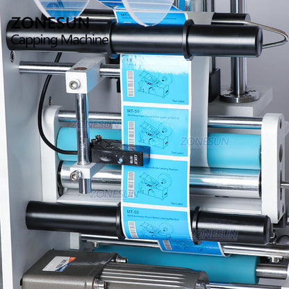 ZONESUN ZS-TB100 Semi-Auto Round Bottle Single Double Sides Labeler
