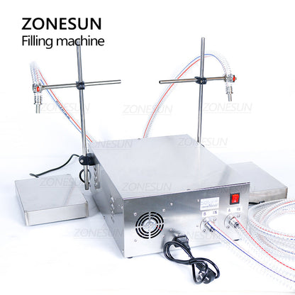 ZONESUN ZS-GP632 Dual-Nozzle Oil Filling Machine with Weighing