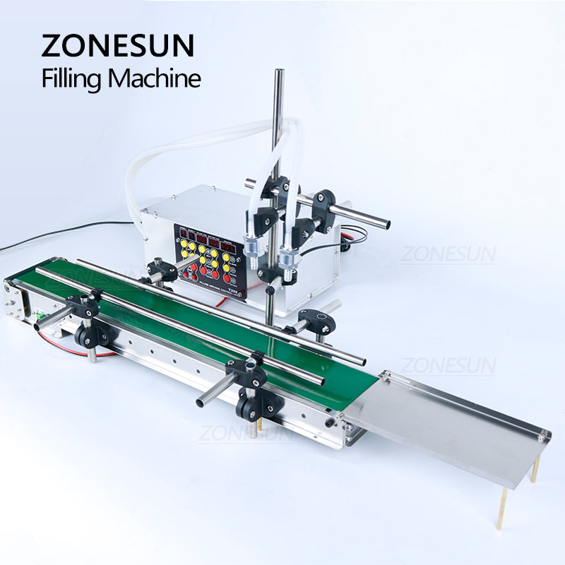 ZONESUN ZS-DPYT200 2 Nozzles Diaphragm Pump Liquid Filling Machine