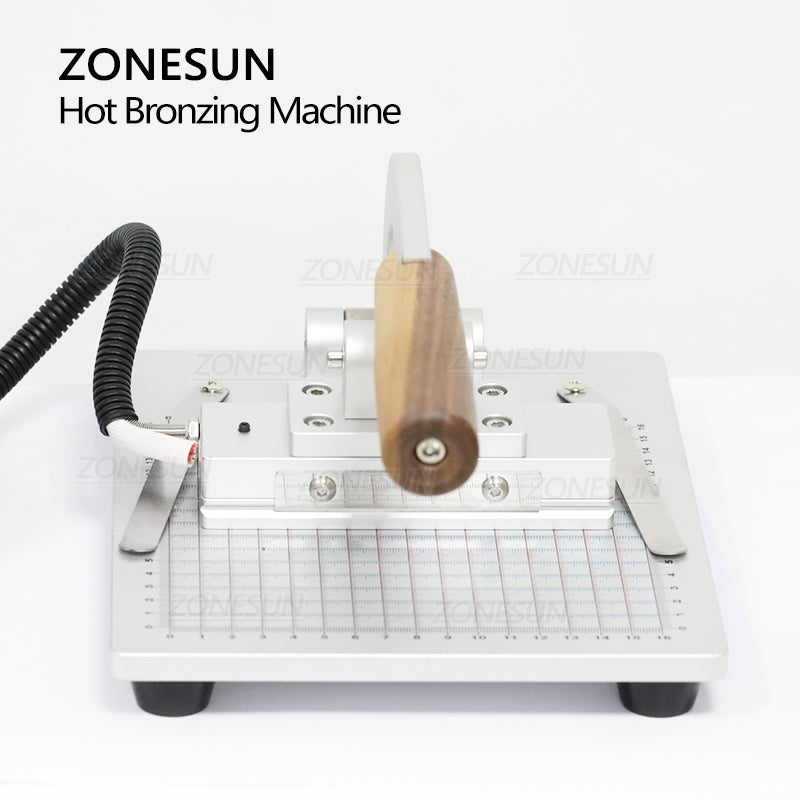 ZONESUN WT-90ZM Manual Hot Stamping Machine for Leather,Paper&Plastic