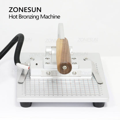 ZONESUN WT-90ZM Manual Hot Stamping Machine for Leather,Paper&Plastic