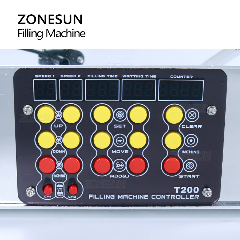 ZONESUN ZS-DPYT200 2 Nozzles Diaphragm Pump Liquid Filling Machine