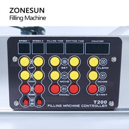 ZONESUN ZS-DPYT200 2 Nozzles Diaphragm Pump Liquid Filling Machine