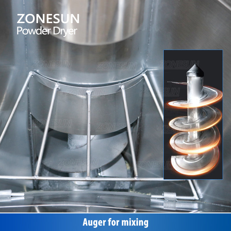 ZONESUN ZS‑HG300A Granule Mixing & Drying Machine for Plastic Pellets