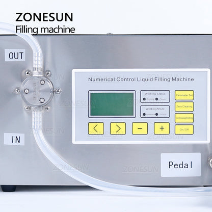 Máquina de pesaje y llenado de líquidos con bomba magnética ZONESUN ZS-MP251W 50-3500ml