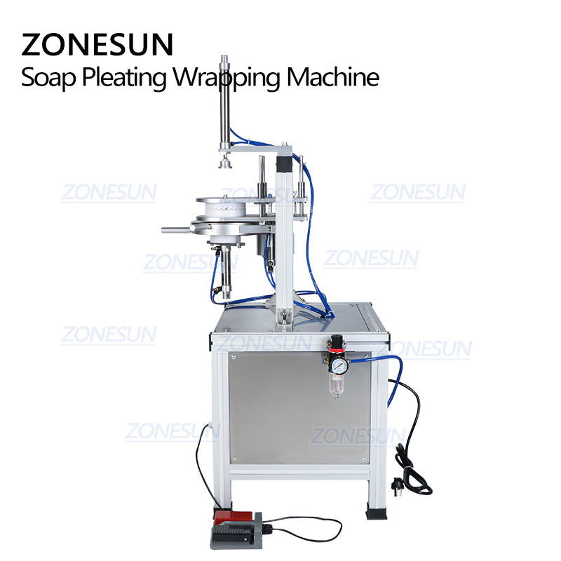ZONESUN ZS-PK900 Semi-Auto Pleated Wrapping Machine for Round Products
