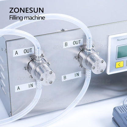 ZONESUN ZS-MP252W Magnetic Pump Liquid Filling Machine with Weighing
