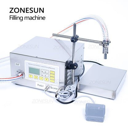 ZONESUN ZS-GP631 Semi-Automatic Oil Filling Machine with Weighing