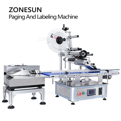ZONESUN ZS-TB180PBF Automatic Flat Paper Paging & Labeling Machine