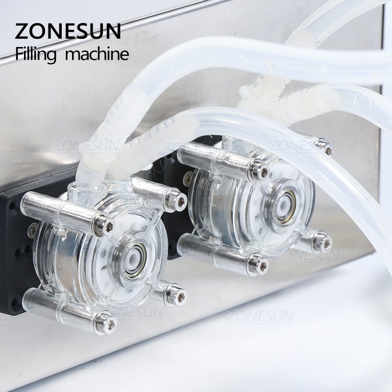 ZONESUN ZS‑YTPP2T 2‑Head Peristaltic Pump Liquid Filling Machine