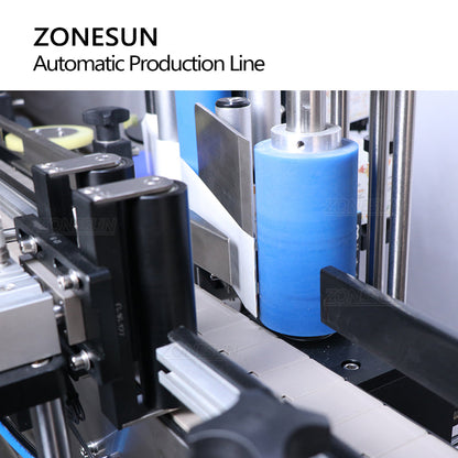 ZONESUN Auto Pneumatic Paste Liquid Filling Capping Labeling Machine