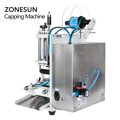 ZONESUN ZS-TB100 Semi-Auto Round Bottle Single Double Sides Labeler