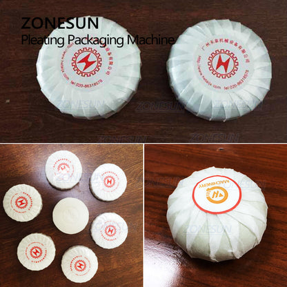ZONESUN ZS-PK940 Manual Pleated Wrapping Machine for Round Soap Balls