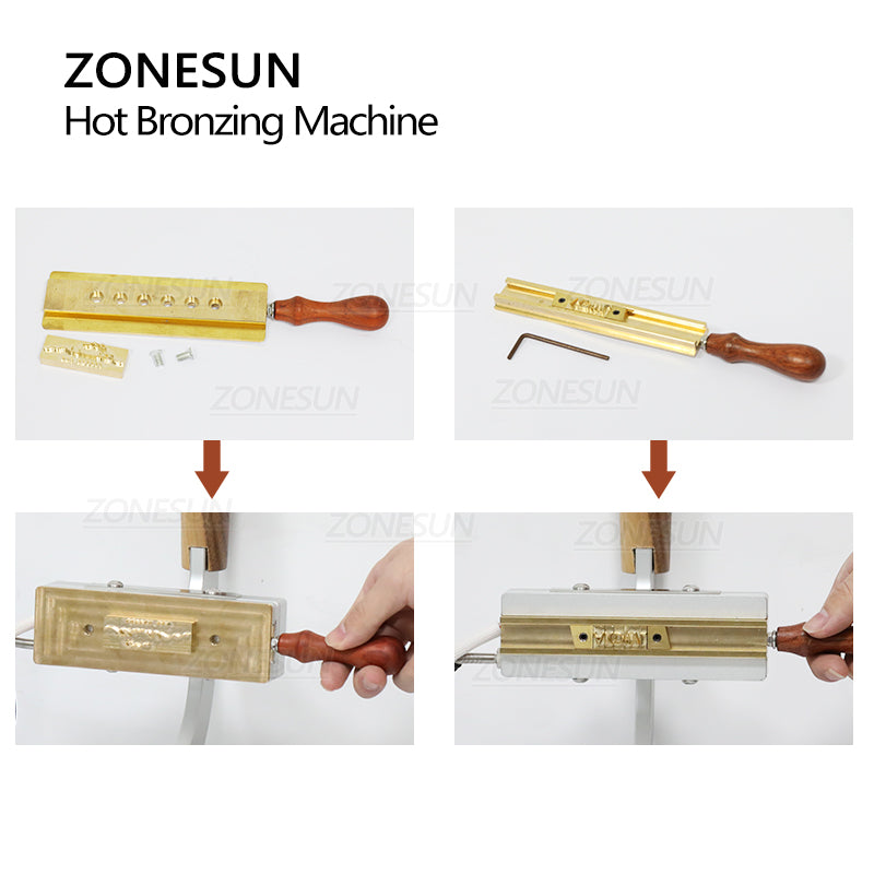 ZONESUN WT-90ZM Manual Hot Stamping Machine for Leather,Paper&Plastic