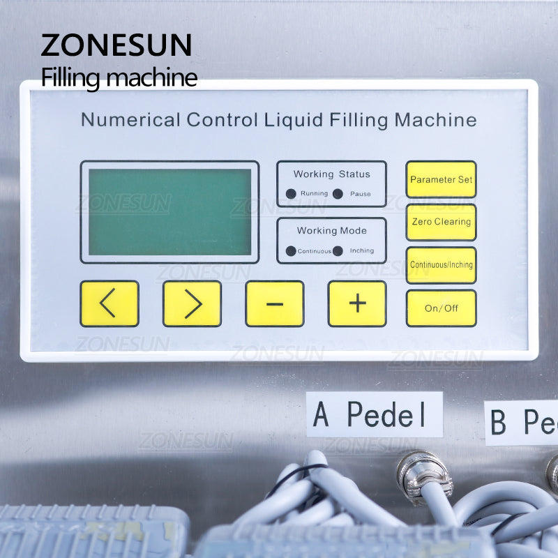 ZONESUN ZS-MP252W Magnetic Pump Liquid Filling Machine with Weighing