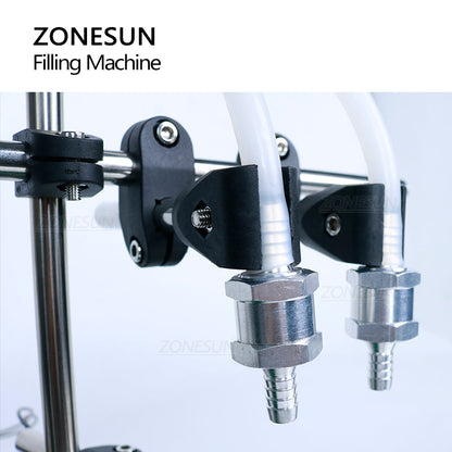 ZONESUN ZS-DPYT200 2 Nozzles Diaphragm Pump Liquid Filling Machine