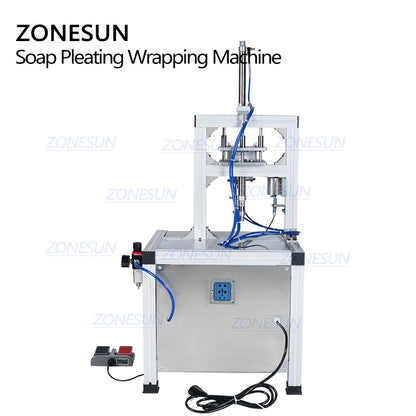 ZONESUN ZS-PK900 Semi-Auto Pleated Wrapping Machine for Round Products