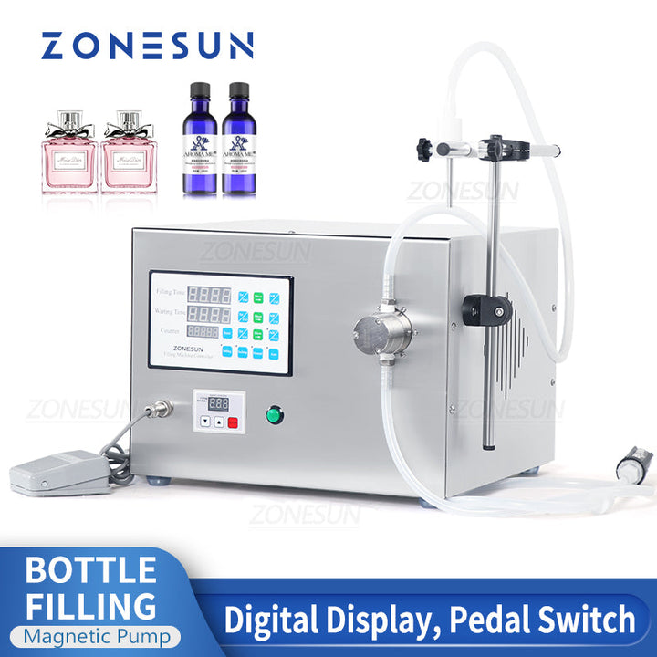 Máquina de llenado de líquidos con bomba magnética de boquilla única ZONESUN ZS-YTMP1S 