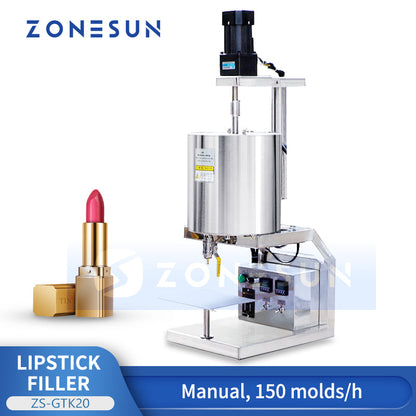 ZONESUN ZS-GTK20 Manual Lipstick Liquid and Cream Filling Machine