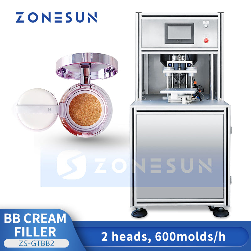 ZONESUN ZS-GTBB2 Dual-Head Rotary BB Cream Filling Machine