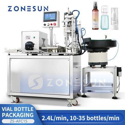 ZONESUN ZS-AFC15 Automatic Peristaltic Pump Filling Capping Machine