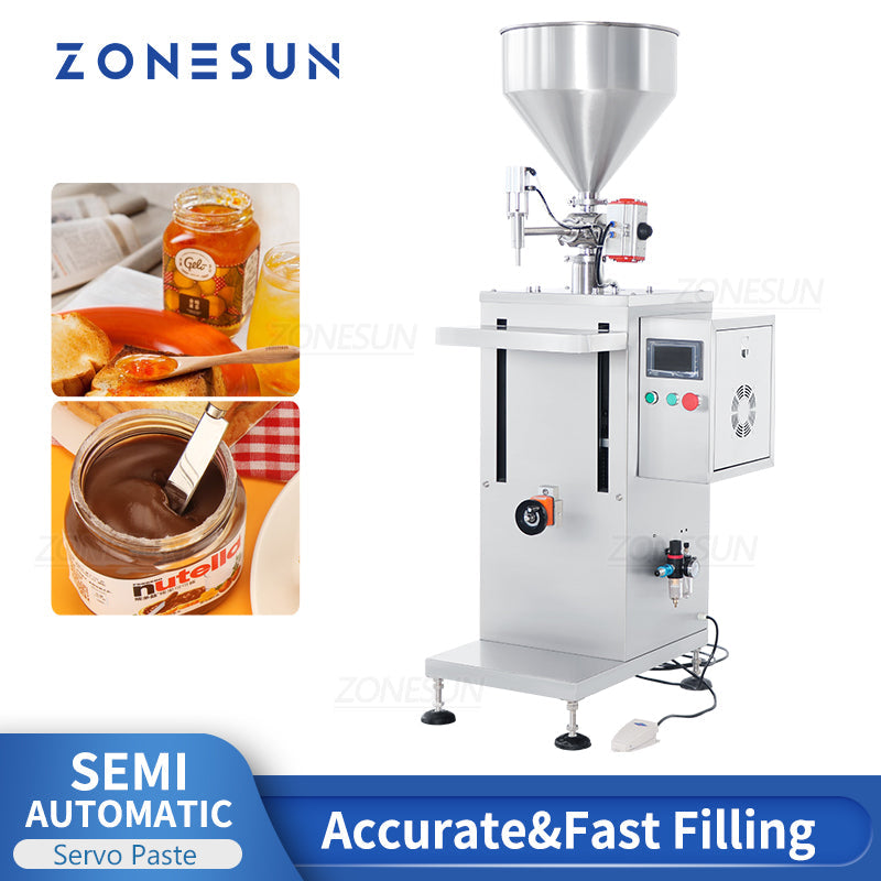 ZONESUN ZS-GTSM1 Semi-automatic Servo Rotor Pump Paste Filling Machine